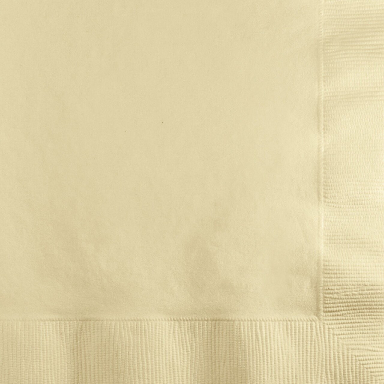 Party Central 2-Ply Disposable Beverage Napkins - 5" - Cream - Club Pack of 1200